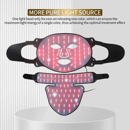 Infra Red and LED Mask with Neck and Chest